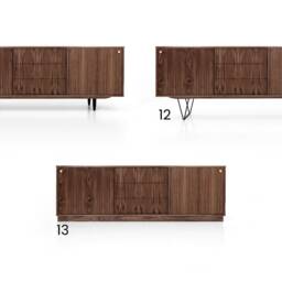 Mid-Century Sideboard, Dresser, Commode, Credenza Made Of Walnut Vaneer - Livlo Os05 - thumbnail 2
