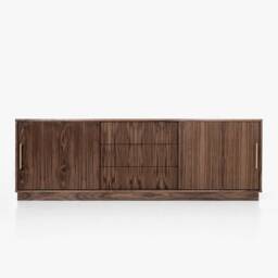 Mid-Century Sideboard, Dresser, Commode, Credenza Made Of Walnut Vaneer - Livlo Os05 - thumbnail 1