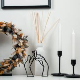 Intertwined Hands - Line Art 3D Print Modern Decoration For Your Home Gift Idea Girlfriend - thumbnail 2