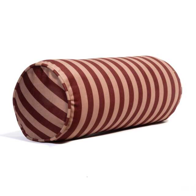 Velvet Bolster Cushion in Bougie - image 1