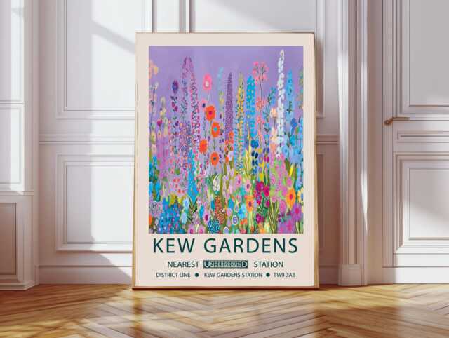 Botanical Flower Market Art Print, Kew Gardens Floral Wall Decor, Art, Art - image 1