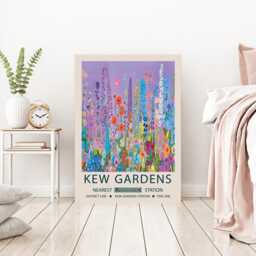 Botanical Flower Market Art Print, Kew Gardens Floral Wall Decor, Art, Art - thumbnail 3