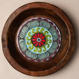Gallery Wall Set Of 5 - Boho Decor Handmade Ceramic & Mosaic Tile Art Made To Order Deep Framed - thumbnail 3