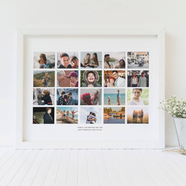 Picture Collage/Photo Gift Personalized Custom Photo Family Print Keepsake - image 1