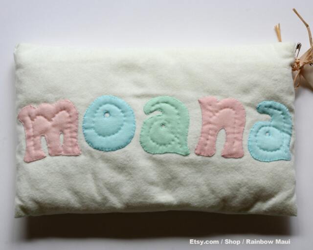 Handmade Moana Pillow - Hawaiian Applique Baby Cushion - image 1