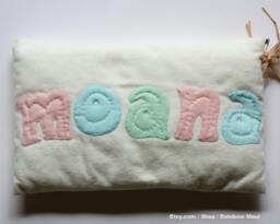 Handmade Moana Pillow - Hawaiian Applique Baby Cushion - thumbnail 1