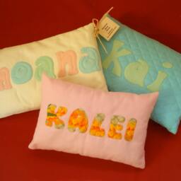 Handmade Moana Pillow - Hawaiian Applique Baby Cushion - thumbnail 3