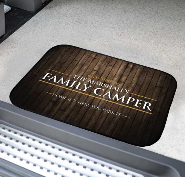 Personalised Campervan Mat - Motorhome Door Mat Indoor 44cm X 32cm Sc101 Indoor Use - image 1