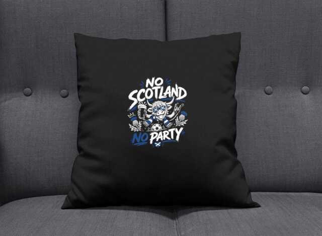 No Scotland Party Football - Cushion Fan Supporter National Pride Team - image 1