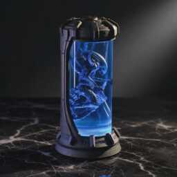 New Xenomorph Alien Resin Night Light, Sci-Fi Horror Led Specimen Tube Lab Lamp, Capsule Decor, Epoxy Art Unique Collector Gift - thumbnail 3