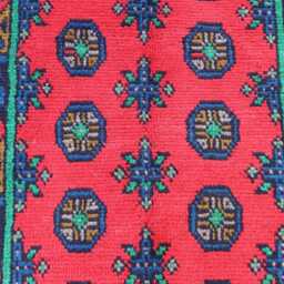2'6x9'7 Ft Runner Rug, Red Green Blue Afghan Hand Knotted Veg Dyes Wool Tribal Turkmen Oriental Kitchen Runner, Hallway Rug - thumbnail 3