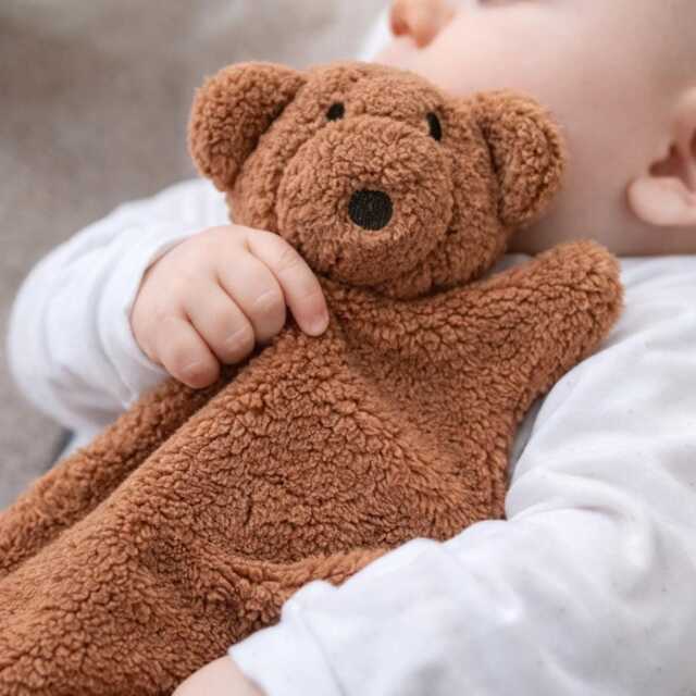 Personalised Teddy Bear Comforter - Embroidered Baby Name, Soft Cuddle Toy, New Gift - image 1