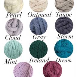 New Jumbo Chenille Chunky Knit Blanket Texture Throw - thumbnail 4