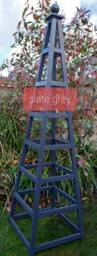 Handmade 2000mm Tall X 550mm Painted Garden Obelisk, Plant Support