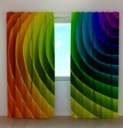 Rainbow Blackout Curtain Panels Abstract Lgbt Home Decor