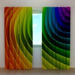 Rainbow Blackout Curtain Panels Abstract Lgbt Home Decor - thumbnail 2