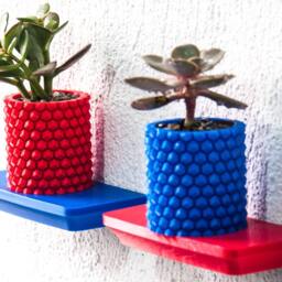 3D Printed Pineapple Planter Geometric Succulent & Pen Holder - thumbnail 2