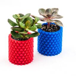 3D Printed Pineapple Planter Geometric Succulent & Pen Holder - thumbnail 3