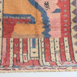 Custom Fabulous Azilal Rug, Authentic Moroccan Rug, Abstract Multicolored Carpet, Handmade Bohemian Rug - thumbnail 3