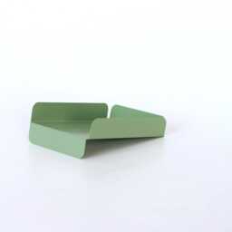 Teal Metal Paper Tray, Metal Desk Organizer, Colorful Desktop Modern Magazine Holder, Minimalistic Letter Mail Tray