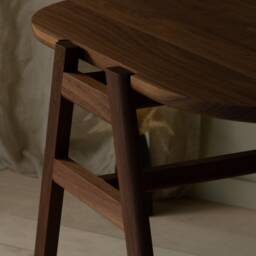 Konk ??? Pakt Table [Walnut] Bespoke Sizes Available Minimal Solid Wood Kitchen & Dining, Compact Small Footprint Space Saving Furniture - thumbnail 2