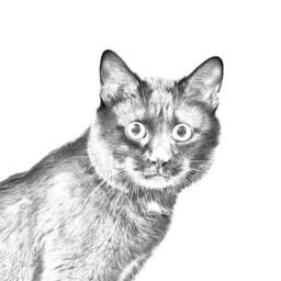 Kurilian Bobtail - Wooden Stand For Candles/Pens With The Image Of A Cat New Collection - thumbnail 2