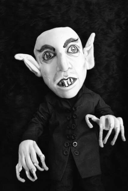 Nosferatu, Creepy Doll, Halloween Decoration, Handmade, Rag Satanic Figure, Vampir, Gift Halloween, Nosferatu Fans - image 1