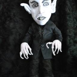 Nosferatu, Creepy Doll, Halloween Decoration, Handmade, Rag Satanic Figure, Vampir, Gift Halloween, Nosferatu Fans - thumbnail 3