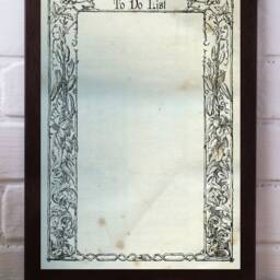 Dry Erase Board, To Do List, Memo Vintage, Vines, Floral, Wall Art, Printable, Instant Download - thumbnail 2