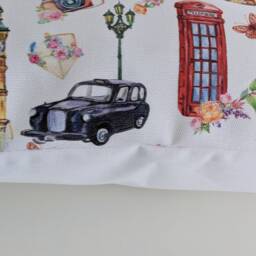 "London British White Cushion Cover 14"" 16"" 18"" 20"" 22"" 24" - thumbnail 2