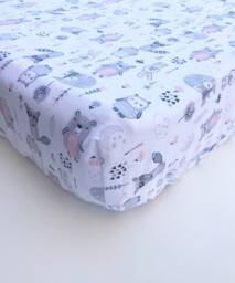 Woodland Critters Fitted Crib Sheet. Baby Bedding. Toddler Bedding - thumbnail 1