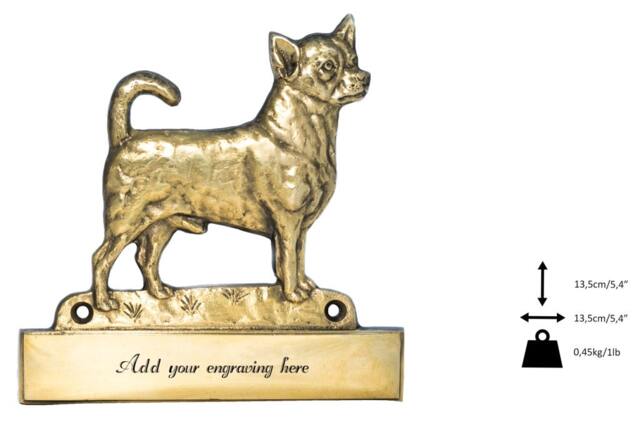 Chihuahua, Dog Plaque, Can Be Engraved, Limited Edition, Artdog - image 1