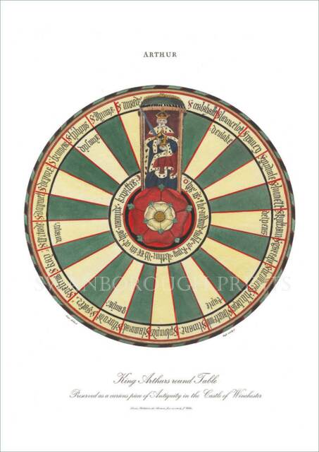 King Arthur Knights Round Table Medieval Wall Art - image 1