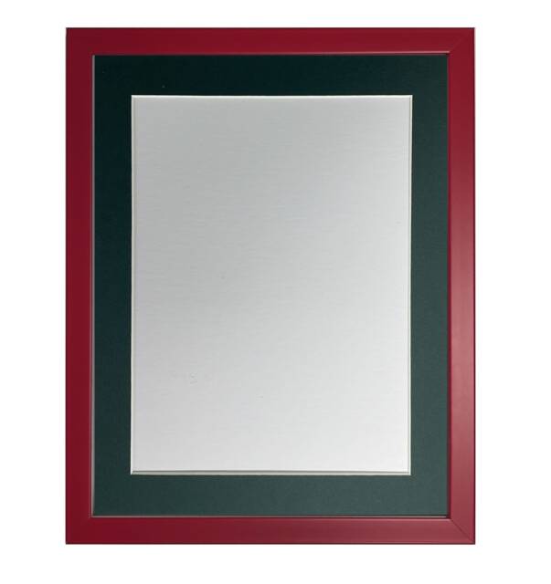 Post Box Red 20mm Picture, Photo, Poster Frame With Dark Green Mount - image 1