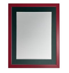 Post Box Red 20mm Picture, Photo, Poster Frame With Dark Green Mount - thumbnail 1