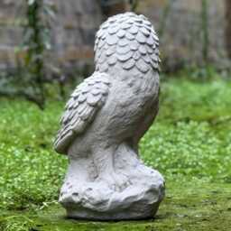 Majestic Owl Concrete Statue For Garden Realistic Wildlife Decor Outdoor Cement Bird Sculpture Woodland Guardian Ornament Nature Yard Art - thumbnail 4