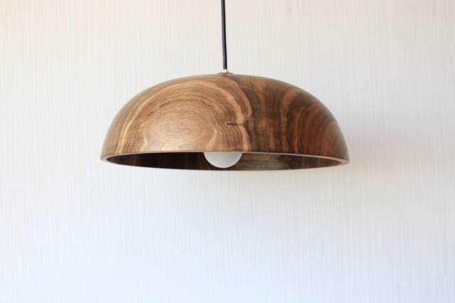 Flush Mount Light, Wood Ceiling Lamp, Round Chandelier For Kitchen Island - image 1