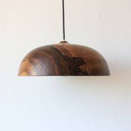 Flush Mount Light, Wood Ceiling Lamp, Round Chandelier For Kitchen Island - thumbnail 4