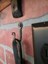 Set Of Four Sturdy Hand Forged Hooks Made From Horseshoe Nails. Vintage/Antique Wrought Iron Look, Great Key Hook Or Cast Display - thumbnail 1