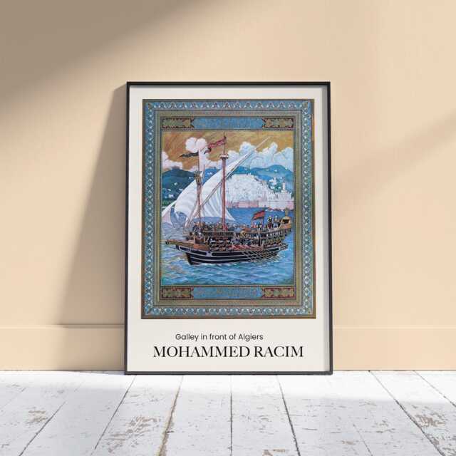 Mohammed Racim Art Print Algerian Artist, Colourful Wall - image 1