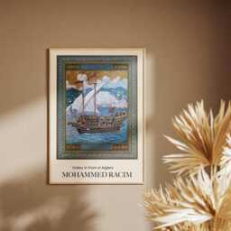 Mohammed Racim Art Print Algerian Artist, Colourful Wall - thumbnail 2