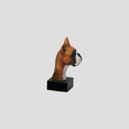 Boxer, Dog Marble Statue, Painted, Limited Edition, Make Your Own Artdog. Made Of Cold Cast Bronze. Perfect Gift. Limited Edition - thumbnail 4