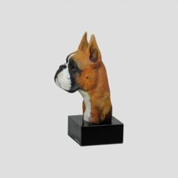 Boxer, Dog Marble Statue, Painted, Limited Edition, Make Your Own Artdog. Made Of Cold Cast Bronze. Perfect Gift. Limited Edition - thumbnail 2