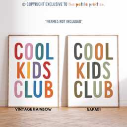 Cool Kids Club Print - Playroom Bedroom Toddler Girls Boys Decor Unframed - thumbnail 2