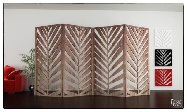 Palm Leaf Screen Panel Cnc Template Room Divider, Wall Art - Digital Download - image 1