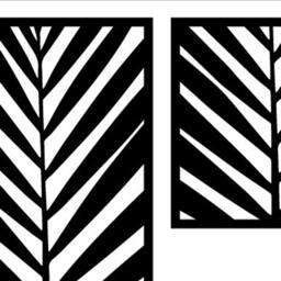 Palm Leaf Screen Panel Cnc Template Room Divider, Wall Art - Digital Download - thumbnail 3