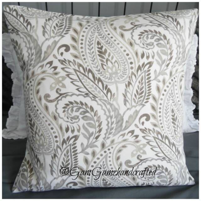Algura Pillow Cover.slipcover.toss Pillows.accent Pillow.throw Pillows.shades Of Grey.gray.cushion Covers.farmhouse Decor Accents.home - image 1