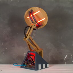 Music Reactive Floor Or Desk Lamp, Wooden Led Lamp With App Control - thumbnail 3