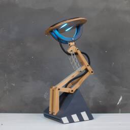 Music Reactive Floor Or Desk Lamp, Wooden Led Lamp With App Control - thumbnail 1