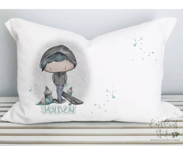 Personalised Graffiti Art Pillow Case - Bedroom Decor - image 1